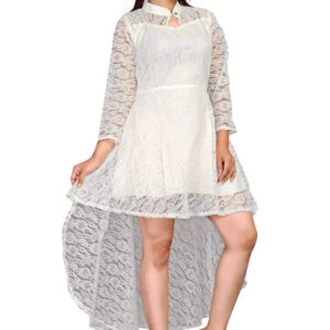 white up down midi maxi dress for women | perfect for office & casual wear