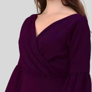 party wear v neck polyester bodycon dress for women