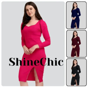 women sweetheart neck party wear bodycon dress