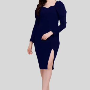 women sweetheart neck party wear bodycon dress