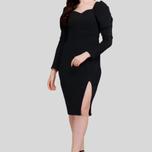 women sweetheart neck party wear bodycon dress