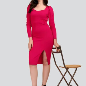 women sweetheart neck party wear bodycon dress