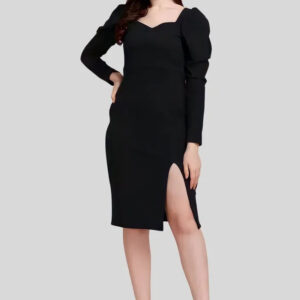 women sweetheart neck party wear bodycon dress