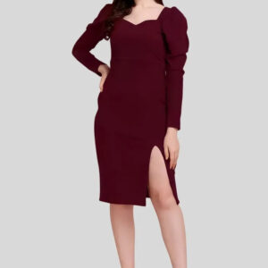 women sweetheart neck party wear bodycon dress
