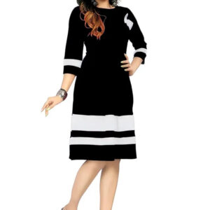 women knee length dress stylish & comfortable crepe dress for women