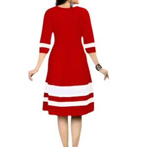 women knee length dress stylish & comfortable crepe dress for women