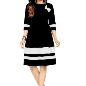 women knee length dress stylish & comfortable crepe dress for women