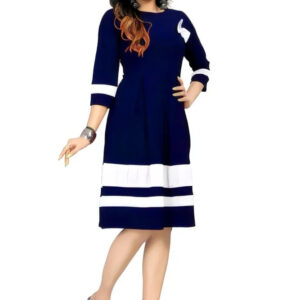 women knee length dress stylish & comfortable crepe dress for women