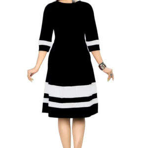 black knee length dress stylish & comfortable crepe dress for women