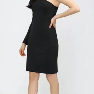 black one shoulder bodycon dress casual wear