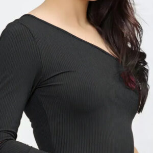 black one shoulder bodycon dress casual wear